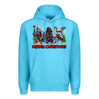 Ocean Blue merry christmas gnomies Premium Hoodie - CowGirlArtShop