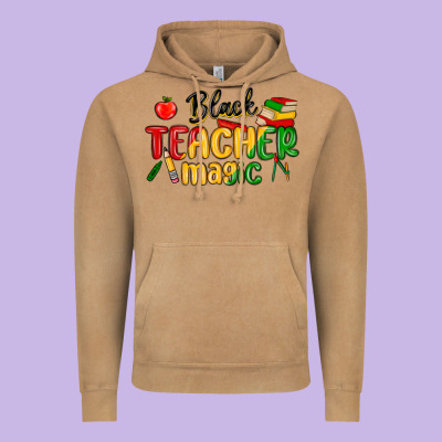 Black Teacher Magic Juneteenth Vintage Hoodie Designed By Maliassmallbusiness