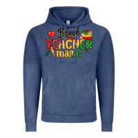 Vintage Denim black teacher magic juneteenth Vintage Hoodie - MaliasSmallBusiness