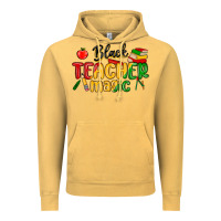 Vintage Mustard black teacher magic juneteenth Vintage Hoodie - MaliasSmallBusiness