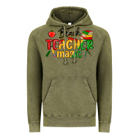 Vintage Olive black teacher magic juneteenth Vintage Hoodie - MaliasSmallBusiness