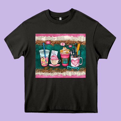 Teacher Coffee Cups Heavy Core Tee Designed By Adodesignshop
