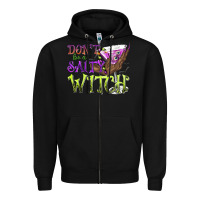Black Don't Be a Salty Witch Zipper Hoodie - texasbilliewilder