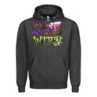 Charcoal Heather Don't Be a Salty Witch Zipper Hoodie - texasbilliewilder
