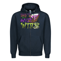 Navy Don't Be a Salty Witch Zipper Hoodie - texasbilliewilder