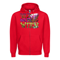 Red Don't Be a Salty Witch Zipper Hoodie - texasbilliewilder