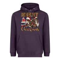 Plum merry christmas trees Heavyweight Hoodie - CowGirlArtShop