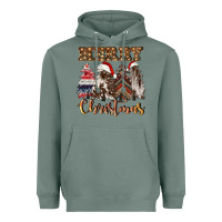 Sage merry christmas trees Heavyweight Hoodie - CowGirlArtShop