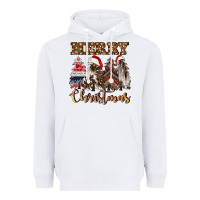 White merry christmas trees Heavyweight Hoodie - CowGirlArtShop