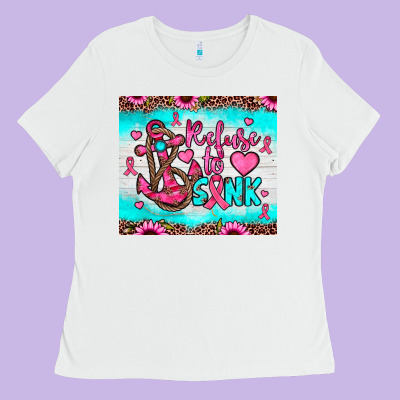 Refuse To Sink Ladies Tee Designed By Jahusdesignshop