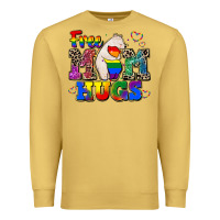 Antique Gold pride free mom hugs Premium Sweatshirt - CowGirlArtShop