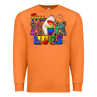 Carrot pride free mom hugs Premium Sweatshirt - CowGirlArtShop