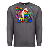 Charcoal Heather pride free mom hugs Premium Sweatshirt - CowGirlArtShop