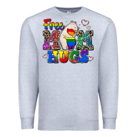 Heather Grey pride free mom hugs Premium Sweatshirt - CowGirlArtShop