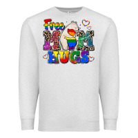 Oatmeal Heather pride free mom hugs Premium Sweatshirt - CowGirlArtShop