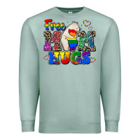 Seafoam pride free mom hugs Premium Sweatshirt - CowGirlArtShop