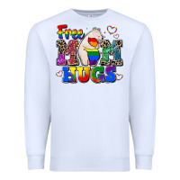 White pride free mom hugs Premium Sweatshirt - CowGirlArtShop