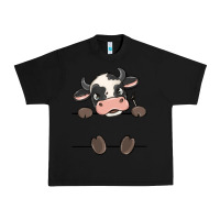 Black custom cow Urban Heavy Tee - MaliasSmallBusiness