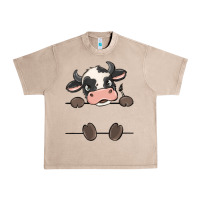 French Oak custom cow Urban Heavy Tee - MaliasSmallBusiness