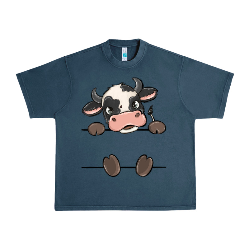 Custom Cow Urban Heavy Tee by MaliasSmallBusiness | Teevron