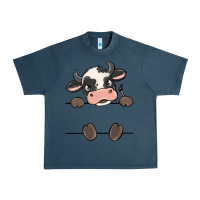 Midnight Navy custom cow Urban Heavy Tee - MaliasSmallBusiness