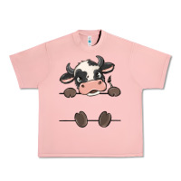 Salmon custom cow Urban Heavy Tee - MaliasSmallBusiness