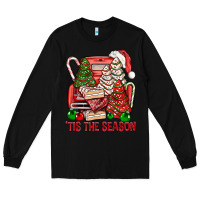 Black Tis The Season Christmas Cakes Truck Long Sleeve Tee - BundleAndBundleShop