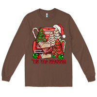 Chestnut Tis The Season Christmas Cakes Truck Long Sleeve Tee - BundleAndBundleShop