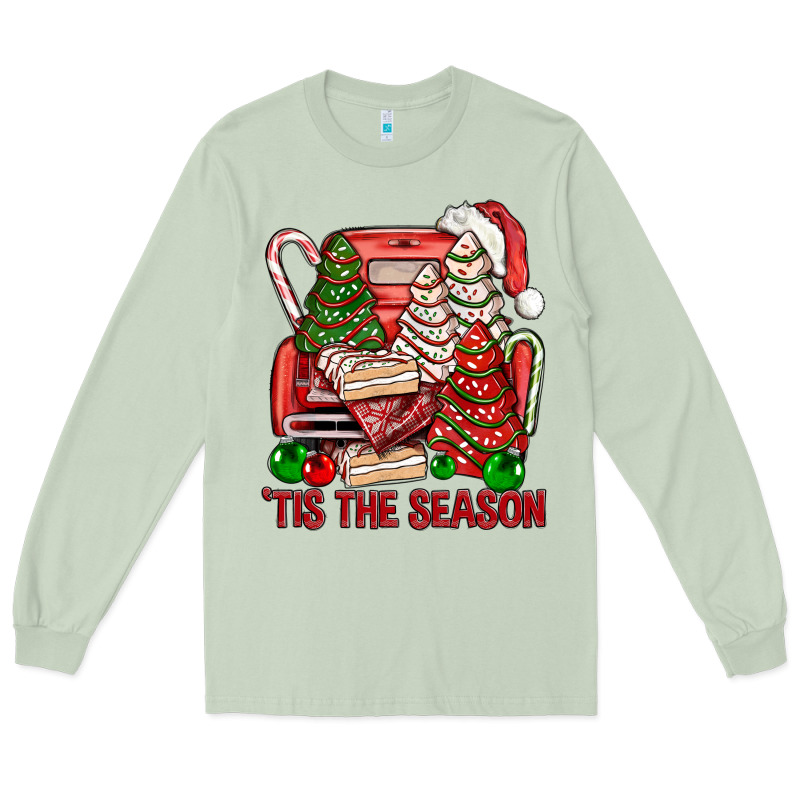 Tis The Season Christmas Cakes Truck Long Sleeve Tee by BundleAndBundleShop | Teevron