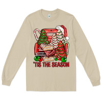 Mushroom Tis The Season Christmas Cakes Truck Long Sleeve Tee - BundleAndBundleShop