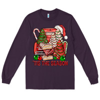 Plum Tis The Season Christmas Cakes Truck Long Sleeve Tee - BundleAndBundleShop