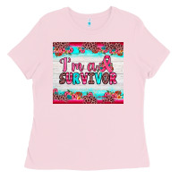 Bubblegum Pink i'm a survivor Ladies Tee - JahusDesignShop
