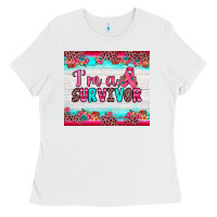 White i'm a survivor Ladies Tee - JahusDesignShop