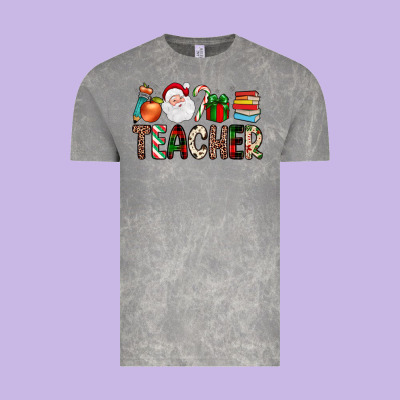 Teacher Christmas Vintage Tee Designed By Jahusdesignshop