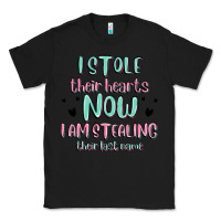 Black i stole their hearts now i am stealing their last Classic Tee - MaliasSmallBusiness