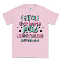 Bubblegum Pink i stole their hearts now i am stealing their last Classic Tee - MaliasSmallBusiness
