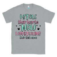 Heather Grey i stole their hearts now i am stealing their last Classic Tee - MaliasSmallBusiness