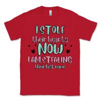 Red i stole their hearts now i am stealing their last Classic Tee - MaliasSmallBusiness