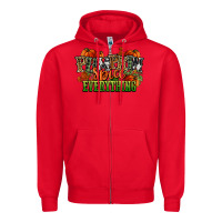 Red pumpkin spice everything fall Zipper Hoodie - NancyCooperArtShop
