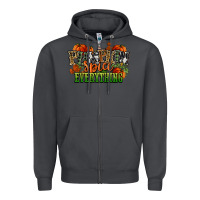Smoke pumpkin spice everything fall Zipper Hoodie - NancyCooperArtShop
