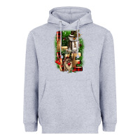 Heather Grey love snowman gnome Heavyweight Hoodie - CowGirlArtShop