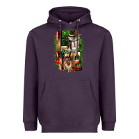 Plum love snowman gnome Heavyweight Hoodie - CowGirlArtShop
