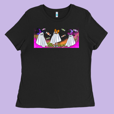 Cutes Ghosts Libbey Glass Ladies Tee Designed By Bundleandbundleshop