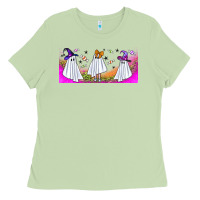 Matcha cutes ghosts libbey glass Ladies Tee - BundleAndBundleShop