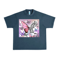 Midnight Navy bible verse Urban Heavy Tee - MaliasSmallBusiness