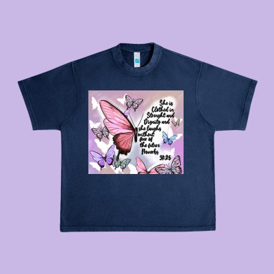 Bible Verse Urban Heavy Tee Designed By Maliassmallbusiness