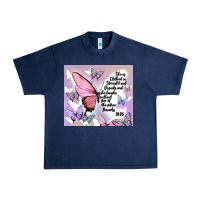 Navy bible verse Urban Heavy Tee - MaliasSmallBusiness