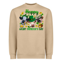 Mushroom Happy Saint Patrick'S Day With Clover Heavyweight Sweatshirt - BundleAndBundleShop