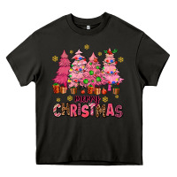Asphalt pink christmas trees Heavy Core Tee - AdoDesignShop