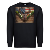 Black usa deer hunting Premium Sweatshirt - CowGirlArtShop